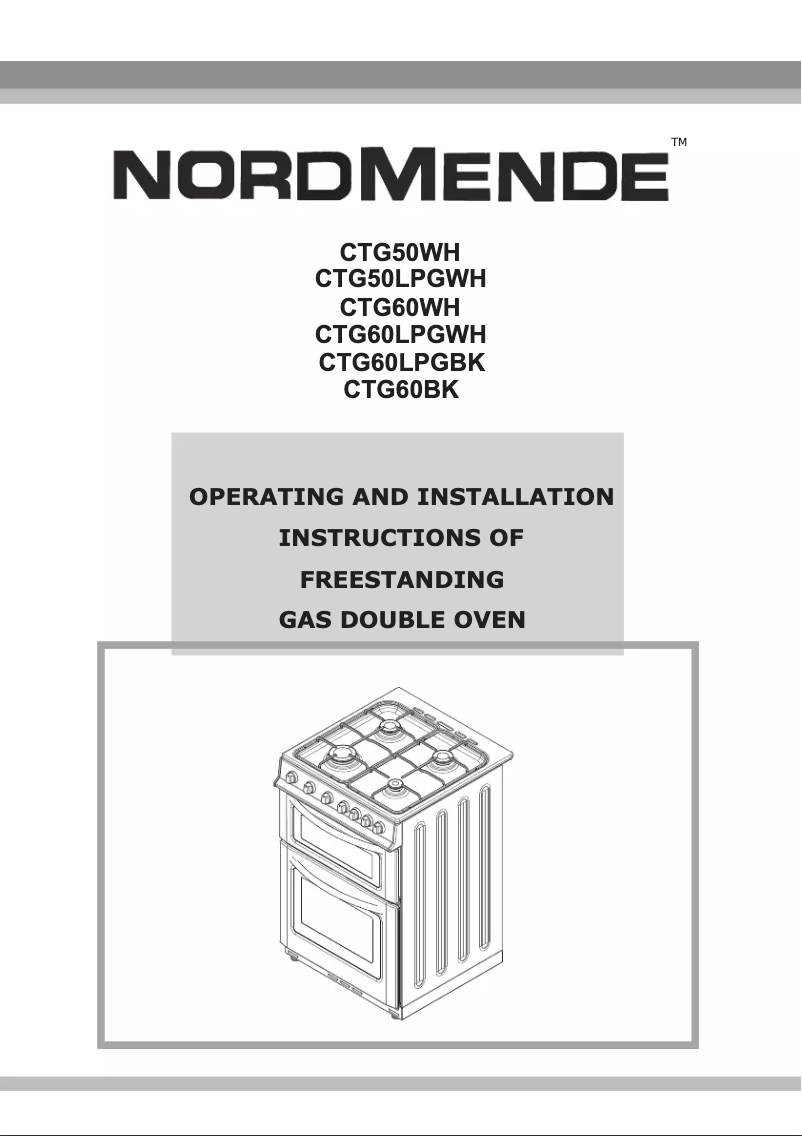 Page n°1 - Manuel utilisateur Nordmende CTG60WH