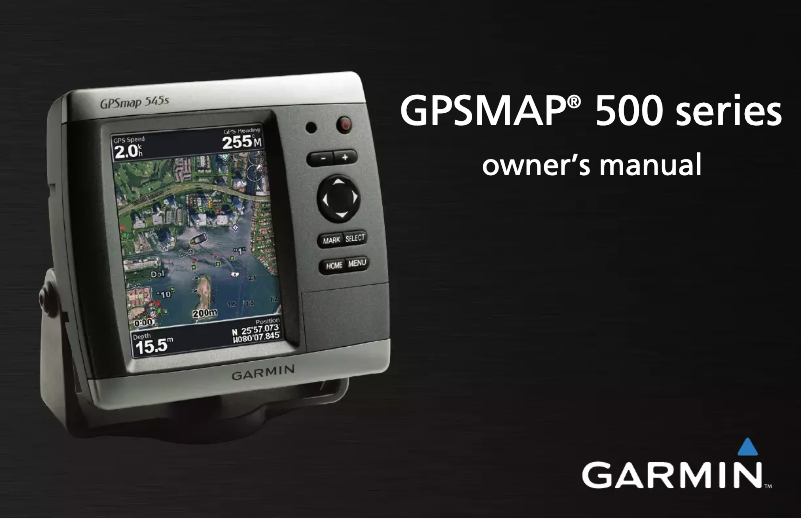 Page 1 de la notice Manuel utilisateur Garmin GPSMAP 525s