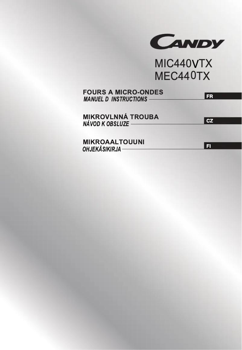 Image de la première page du manuel de l'appareil CMXG 30DS-04