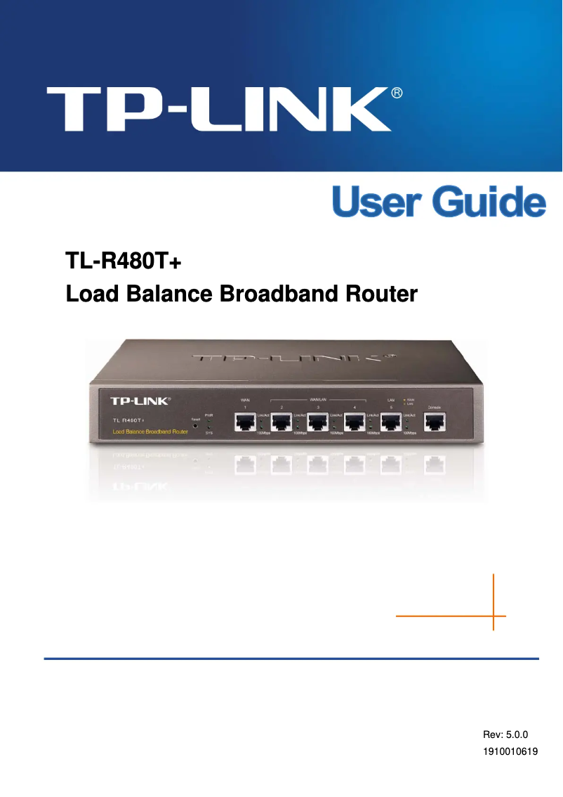 Página 1 del manual Manual de usuario TP-Link SafeStream TL-R480T+
