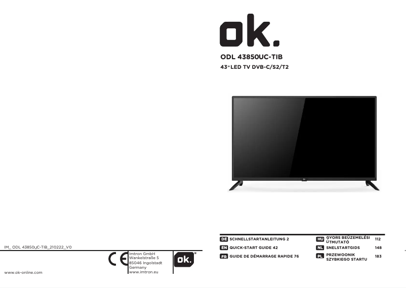 Página 1 del manual Manual de usuario OK ODL 4385 UC-TIB