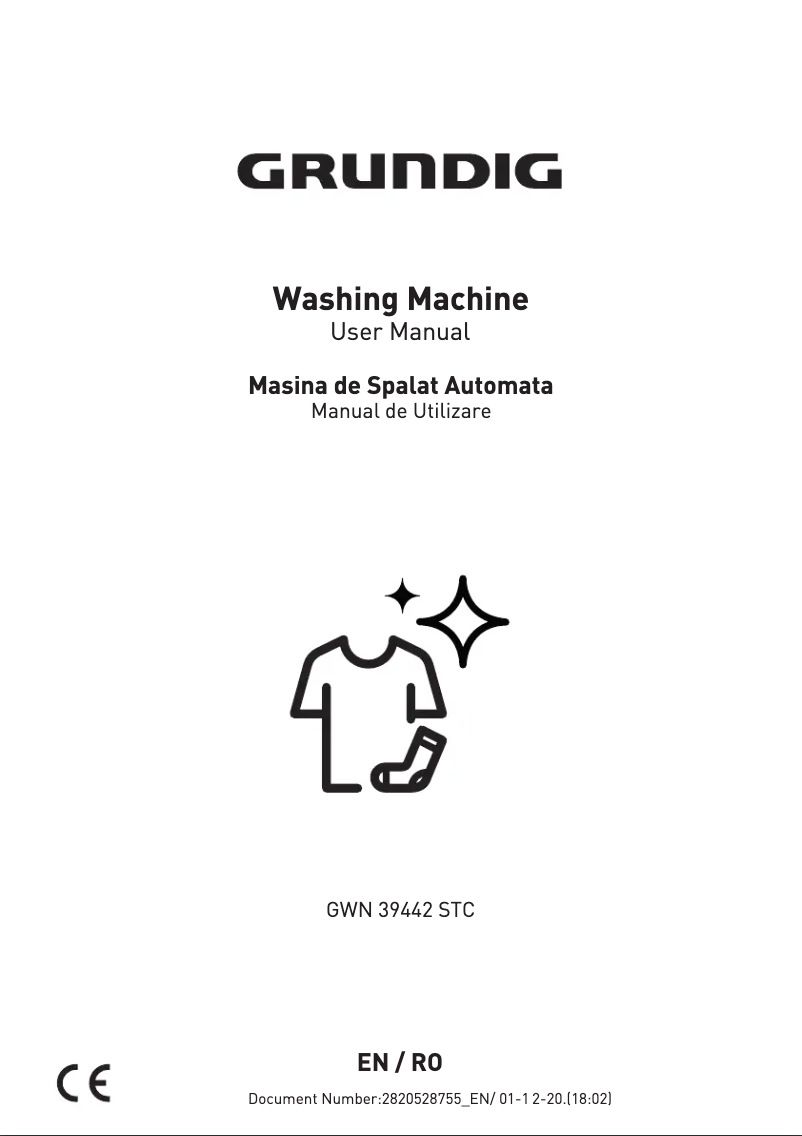 Page 1 de la notice Manuel utilisateur Grundig GWN39442STC