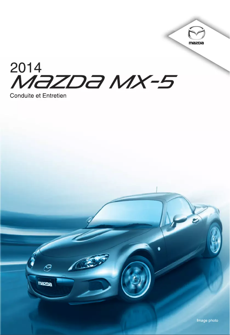 Page 1 de la notice Manuel utilisateur Mazda MX-5 (2014)