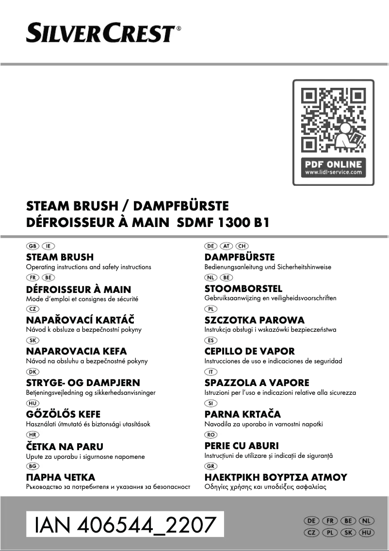 Page n°1 - Manuel utilisateur SilverCrest SDMF 1300 B1