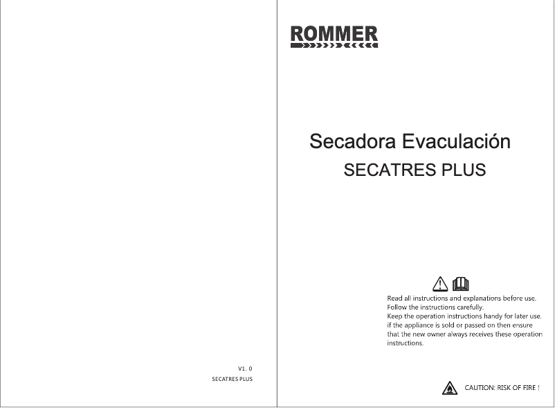 Image de la première page du manuel de l'appareil SECATRES Plus