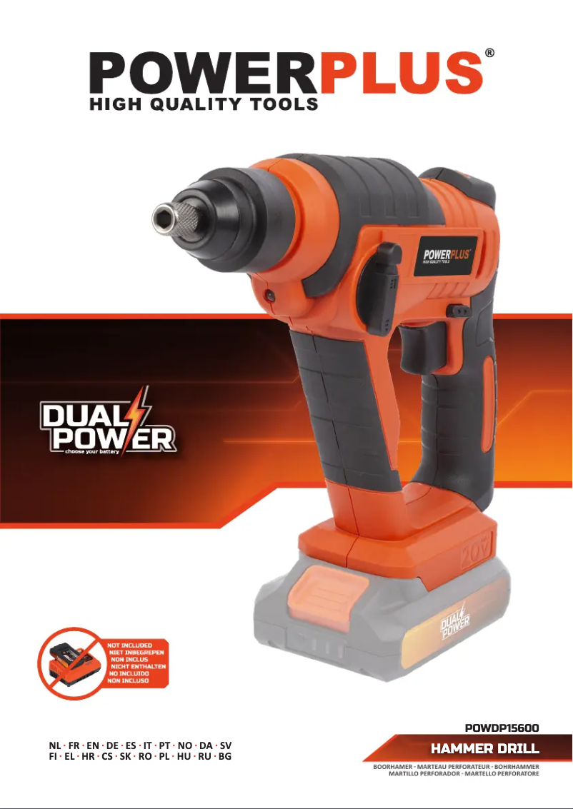 Page n°1 - Manuel utilisateur PowerPlus POWDP15600