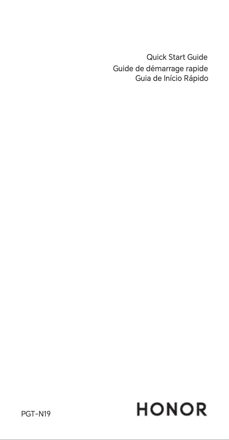Page 1 de la notice Guide de démarrage rapide Honor Magic5 Pro