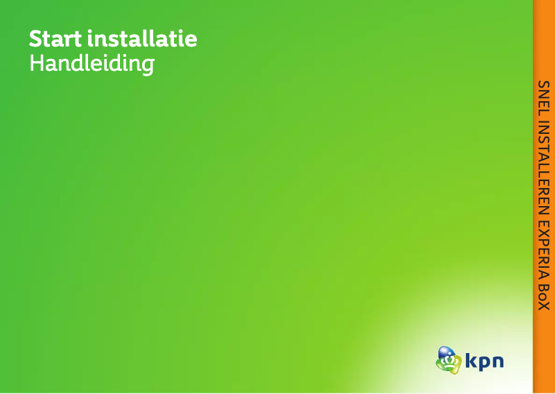 Page 1 de la notice Manuel utilisateur KPN ExperiaBox V8