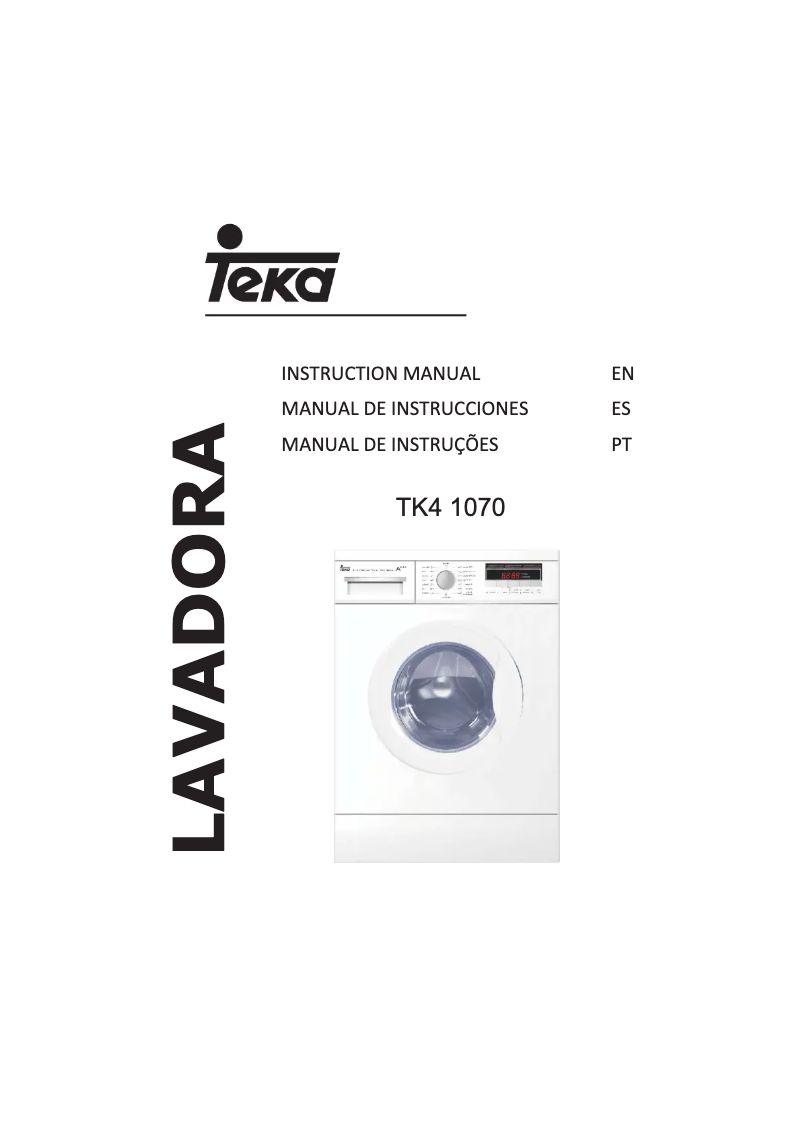 Page 1 de la notice Manuel utilisateur Teka TK4 1270