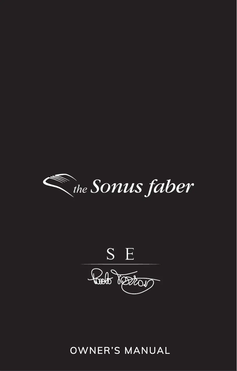 Page n°1 - Manuel utilisateur Sonus Faber SE