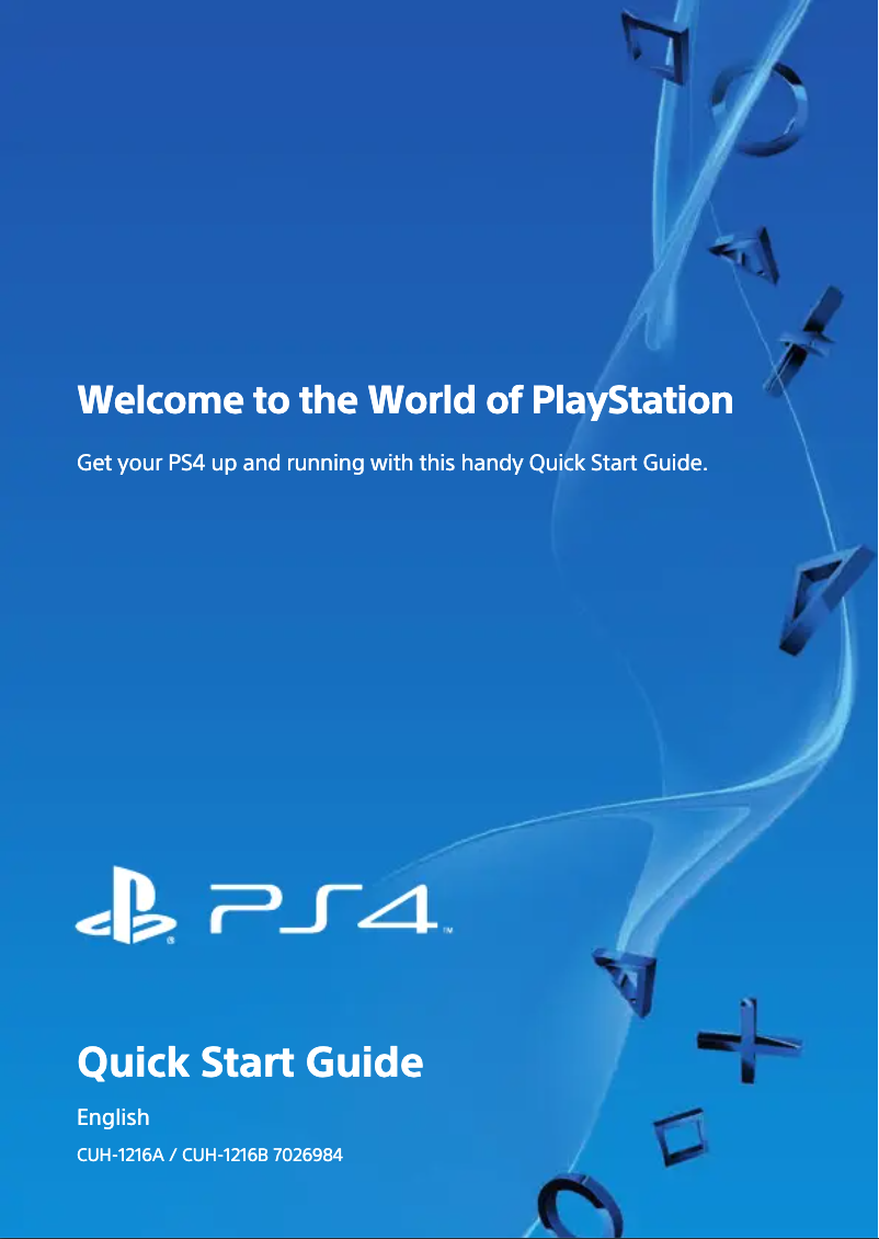 Page 1 de la notice Manuel utilisateur Sony PlayStation 4 Slim