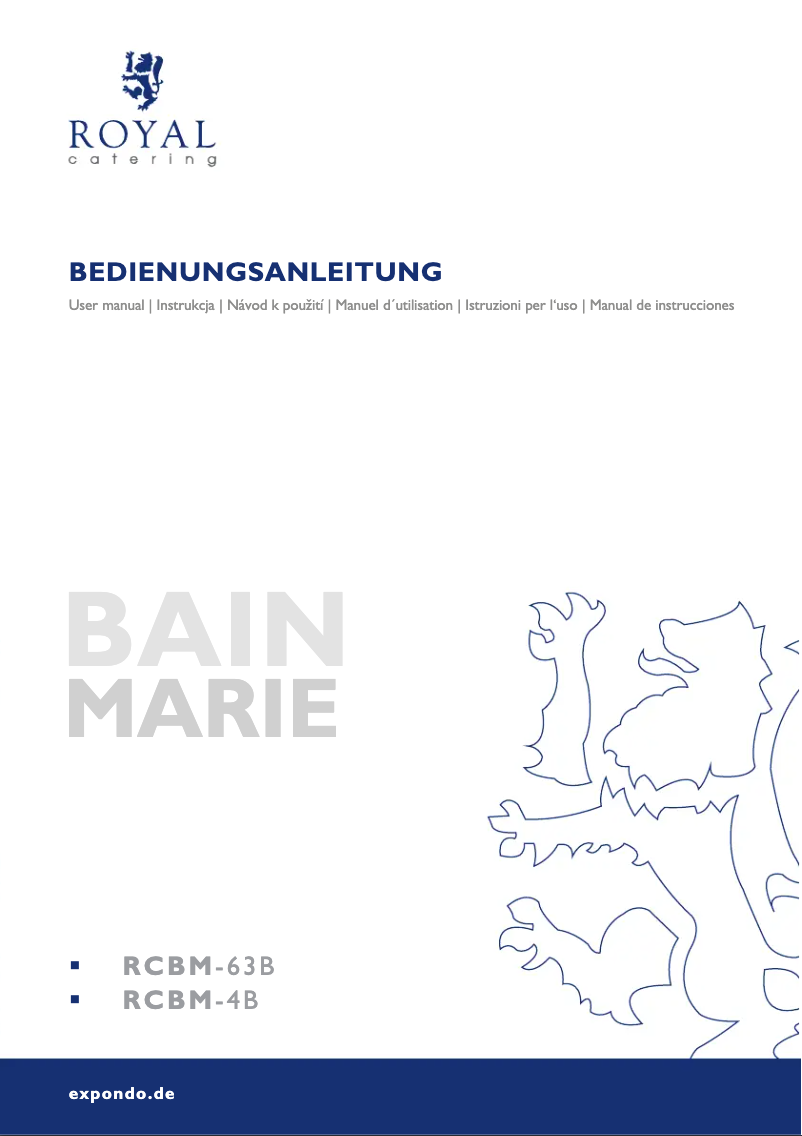 Page 1 de la notice Manuel utilisateur Royal Catering RCBM-4B