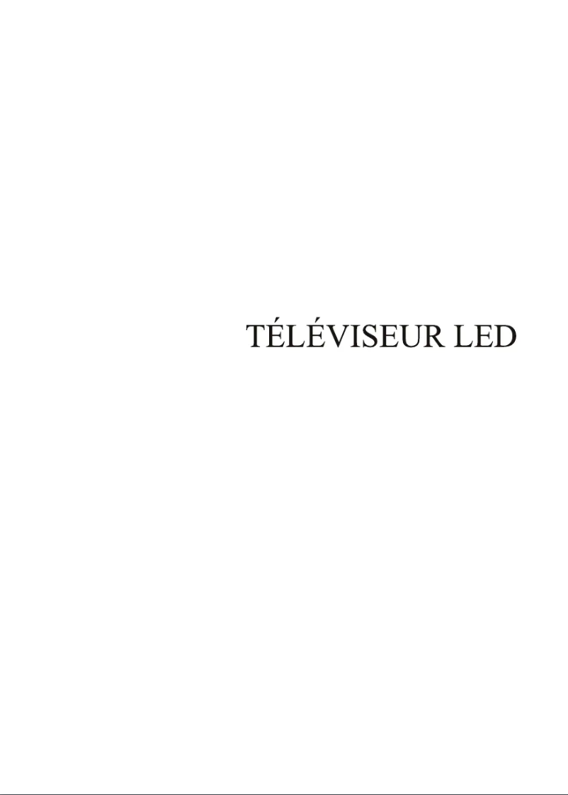 Page 1 de la notice Manuel utilisateur Mpman TV390