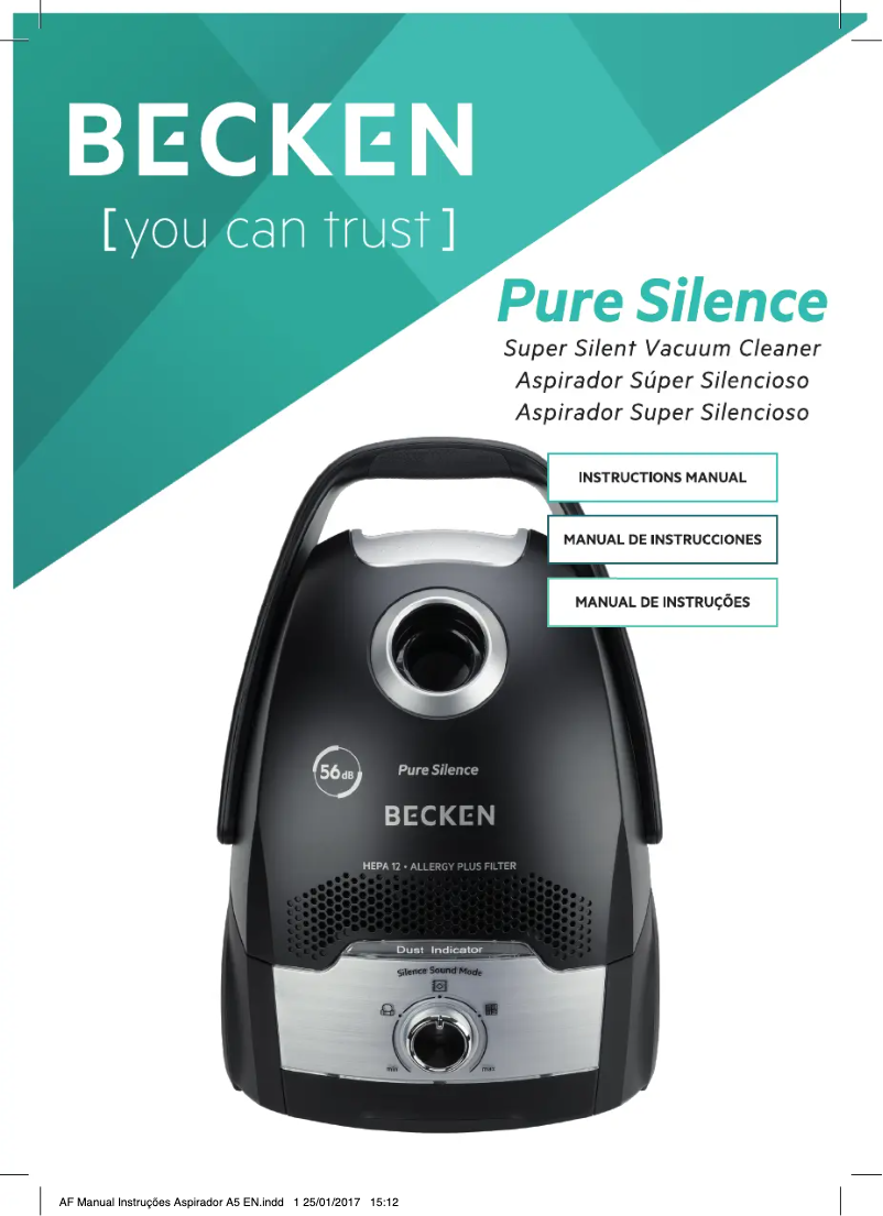 Page 1 de la notice Manuel utilisateur Becken BSSVC3083