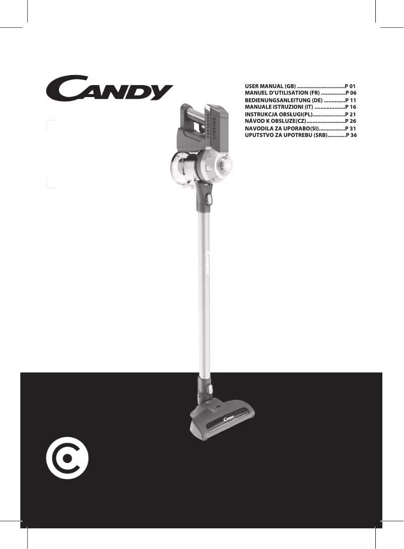 Page 1 de la notice Manuel utilisateur Candy CAS10DD 011