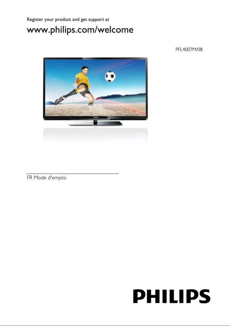 First page image of the manual for 32PFL4037M