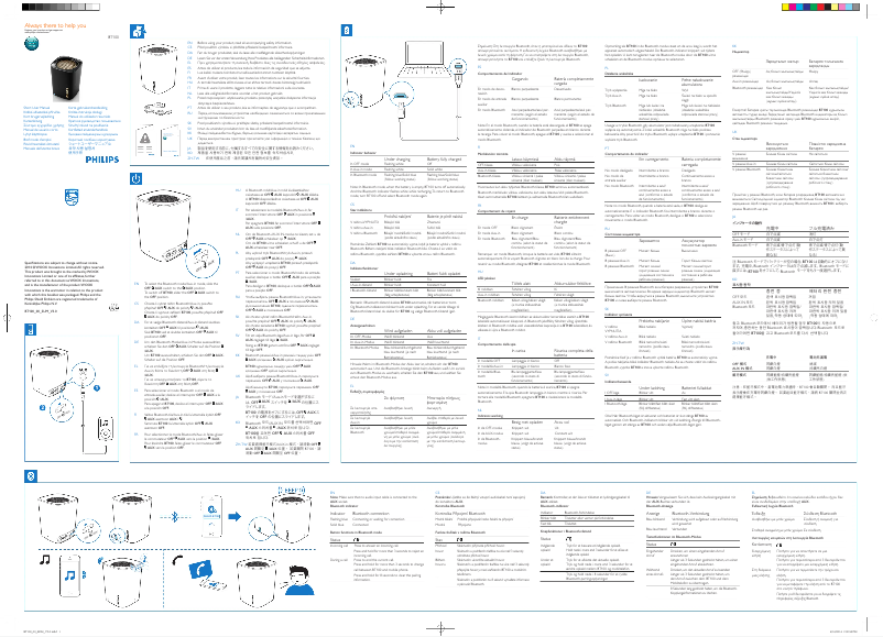 Página 1 del manual Manual de usuario Philips BT100