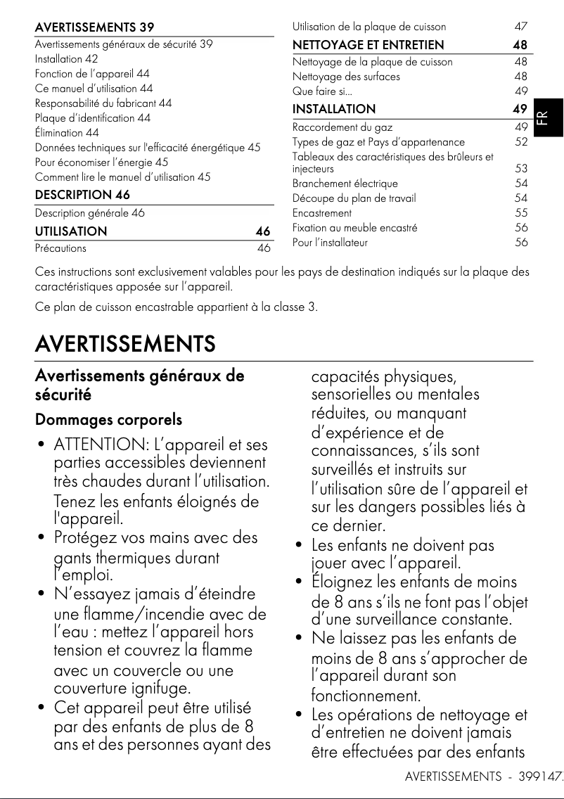 Image de la première page du manuel de l'appareil SER60SGH3