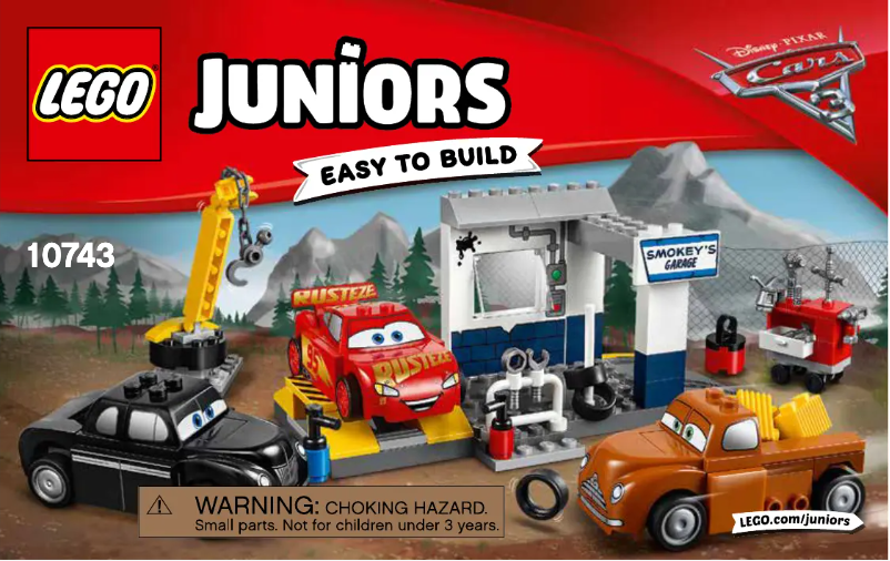 Page 1 de la notice Manuel utilisateur Lego Smokey's Garage 10743