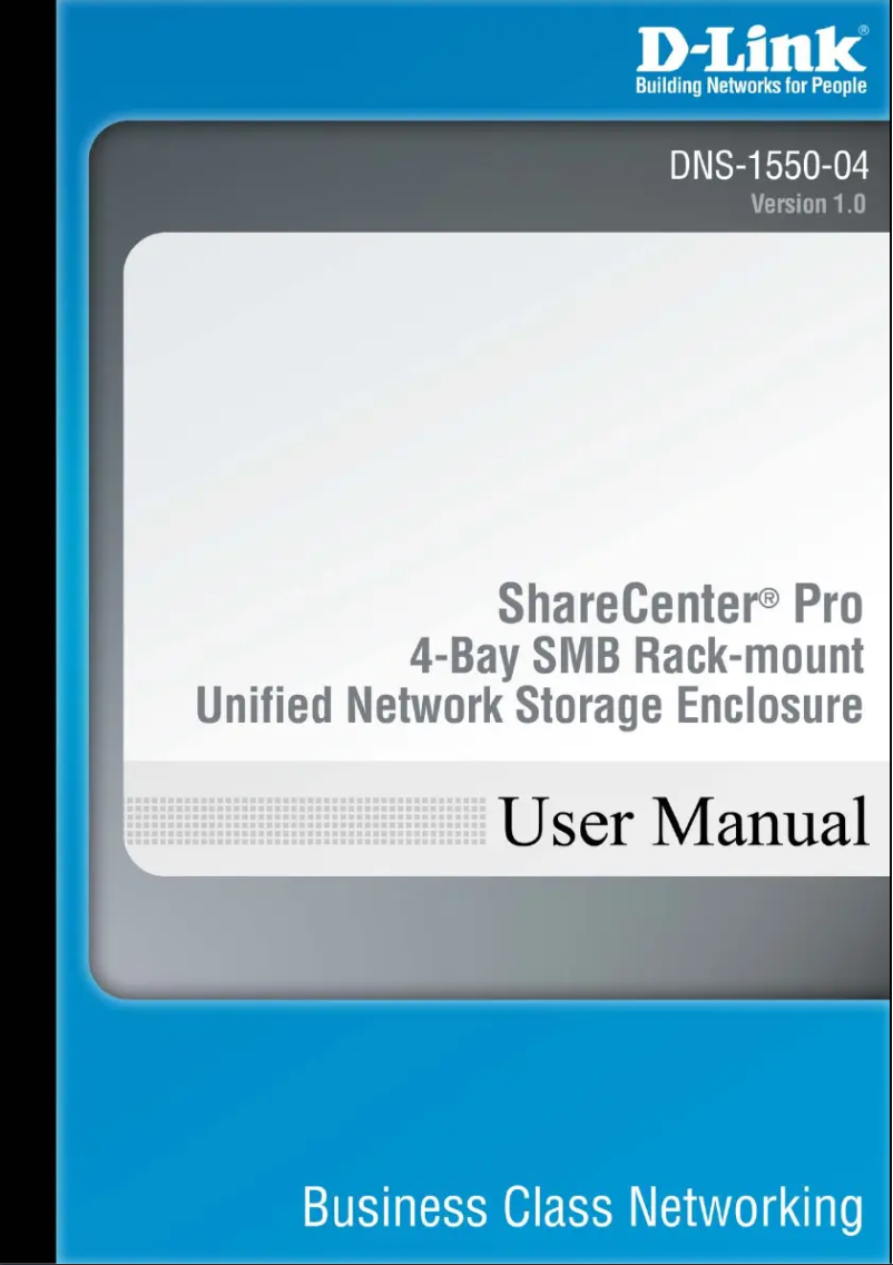 Page 1 of the manual User Manual D-Link DNS-1550-04