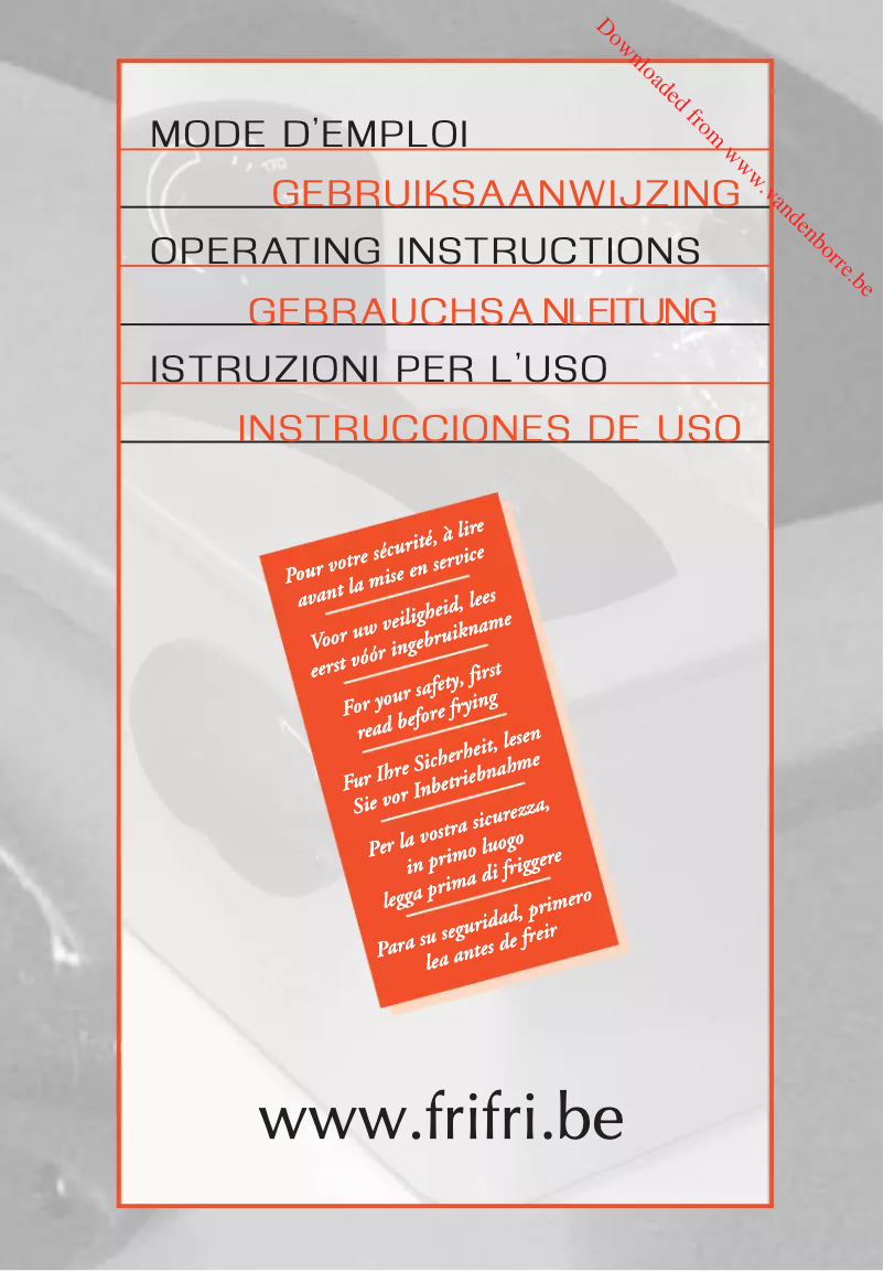 Page 1 de la notice Manuel utilisateur Frifri Mini 1900