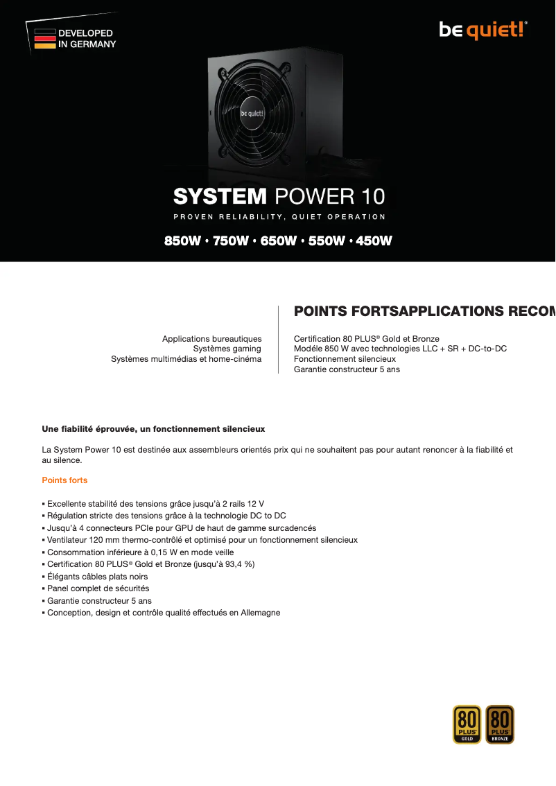 Image de la première page du manuel de l'appareil System Power 10