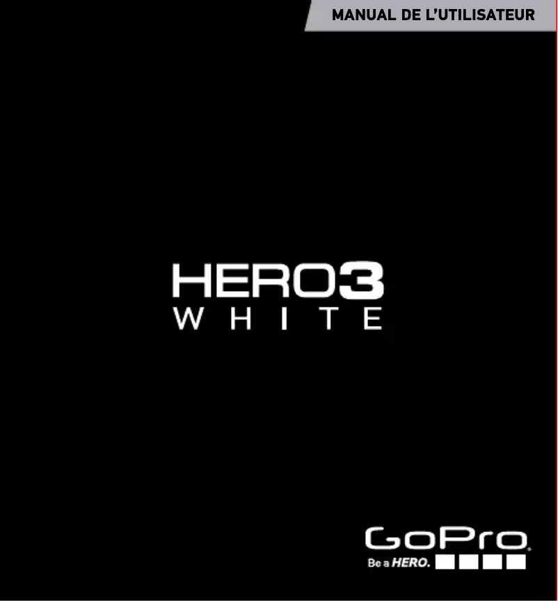 Image de la première page du manuel de l'appareil HERO 3 White
