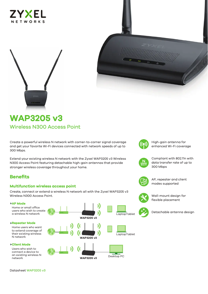 Image de la première page du manuel de l'appareil WAP3205 v3