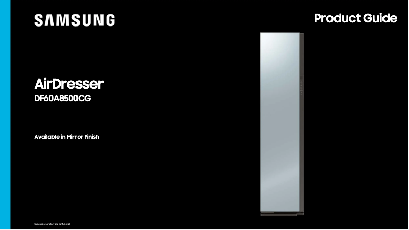 Imagen de la primera página del manual del dispositivo DF60A8500CG