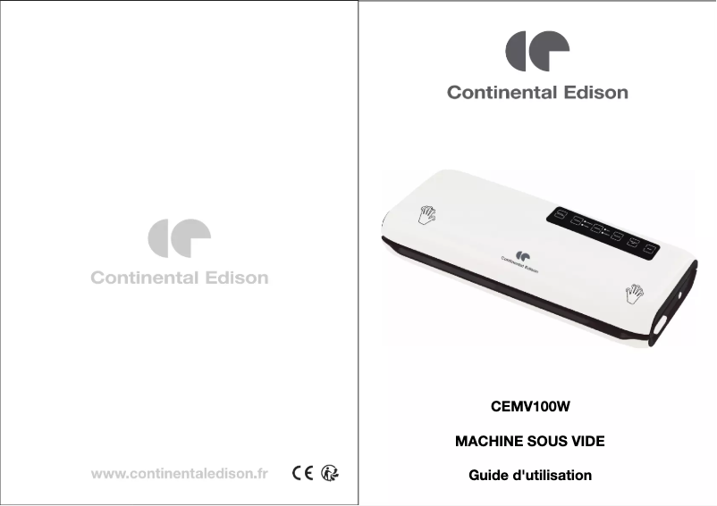 Page n°1 - Manuel utilisateur Continental Edison CEMV100W