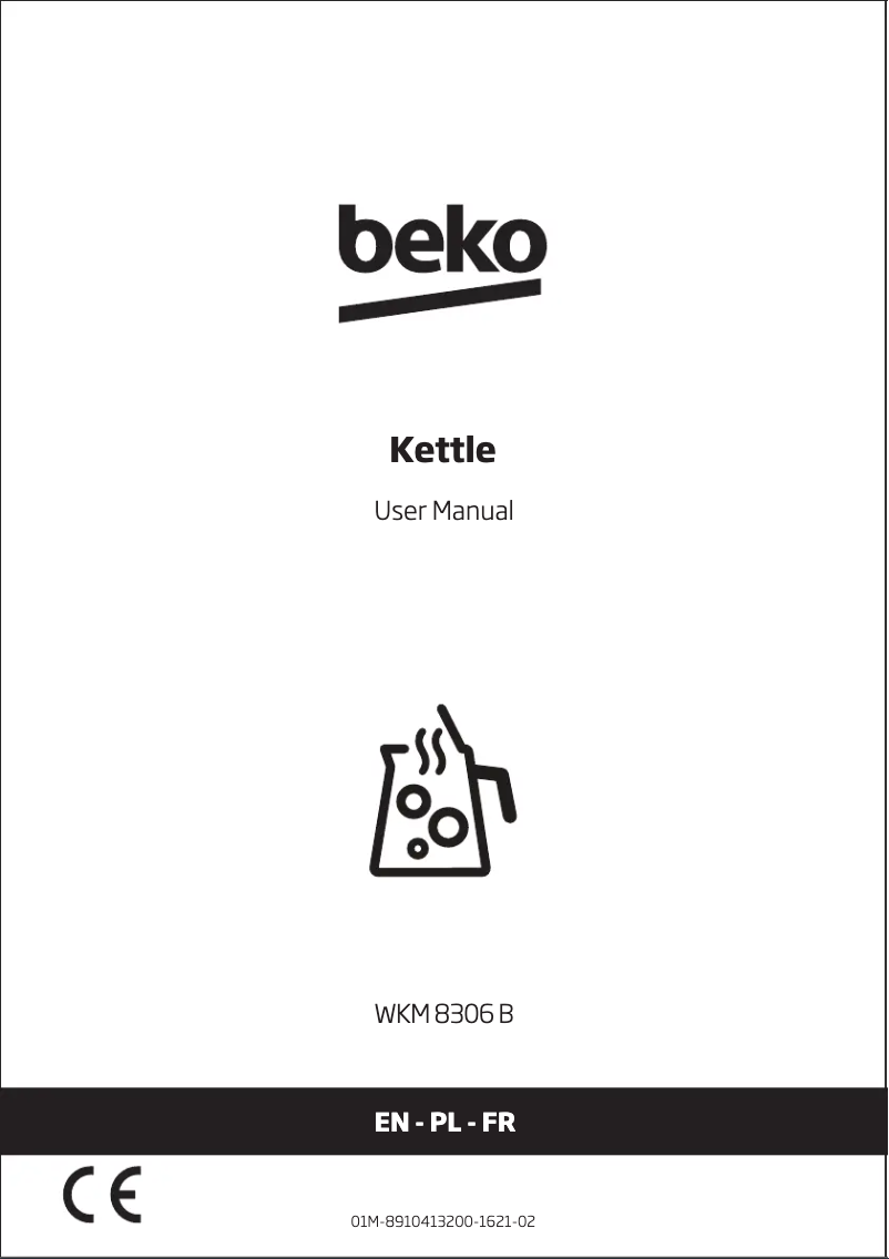 Page 1 de la notice Manuel utilisateur Beko WKM8306B