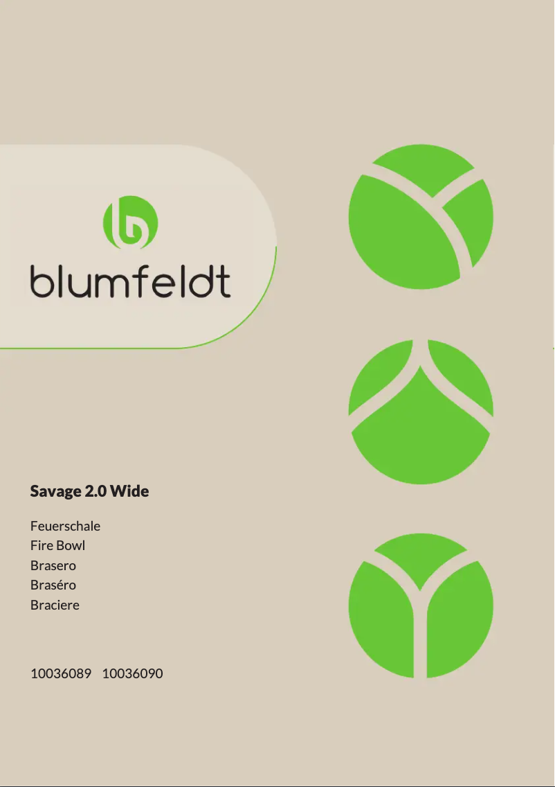 Page n°1 - Manuel utilisateur Blumfeldt Savage 2.0