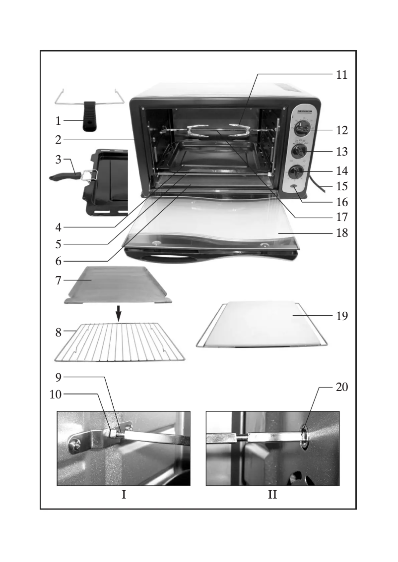 Page 1 de la notice Manuel utilisateur Severin TO 2024