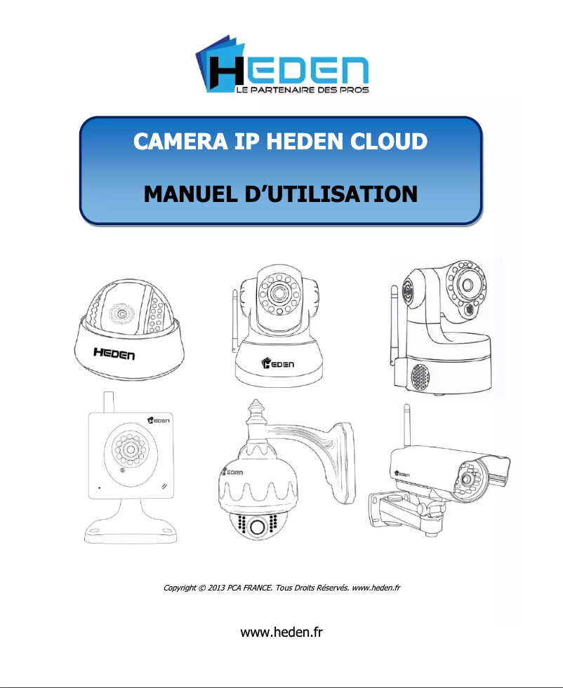 Page 1 de la notice Manuel utilisateur Heden CAMHEDP4IPWN