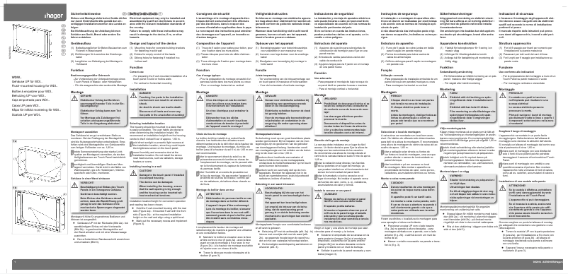 Page 1 de la notice Manuel utilisateur Hager WDW071