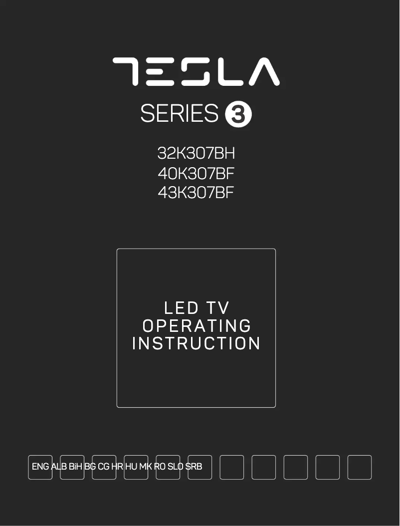 Page n°1 - Manuel utilisateur Tesla 43K307BF