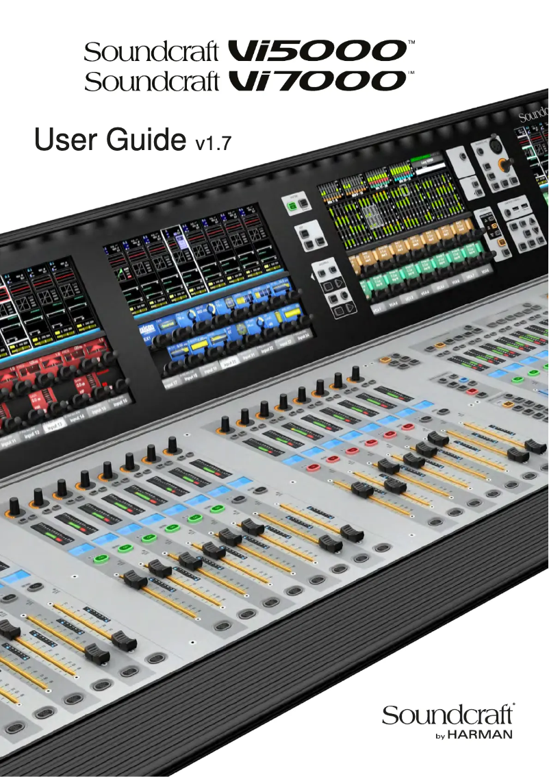 Page n°1 - Manuel utilisateur Soundcraft Vi5000