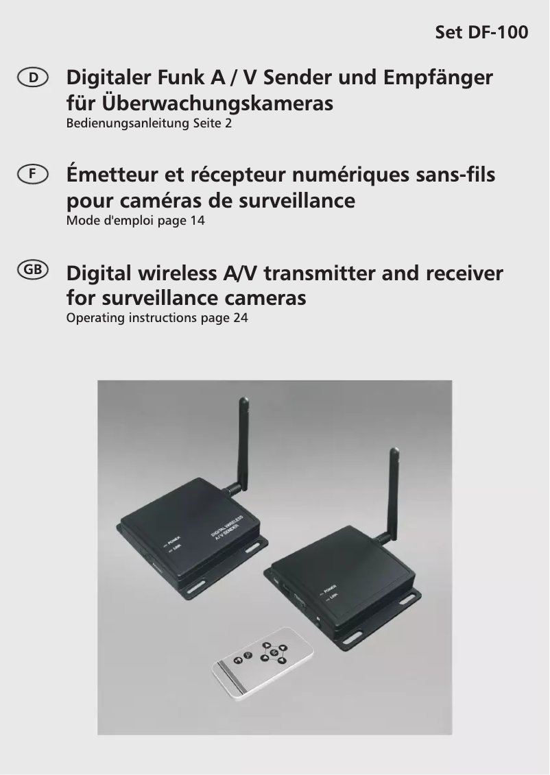 Página 1 del manual Manual de usuario Indexa DF-100