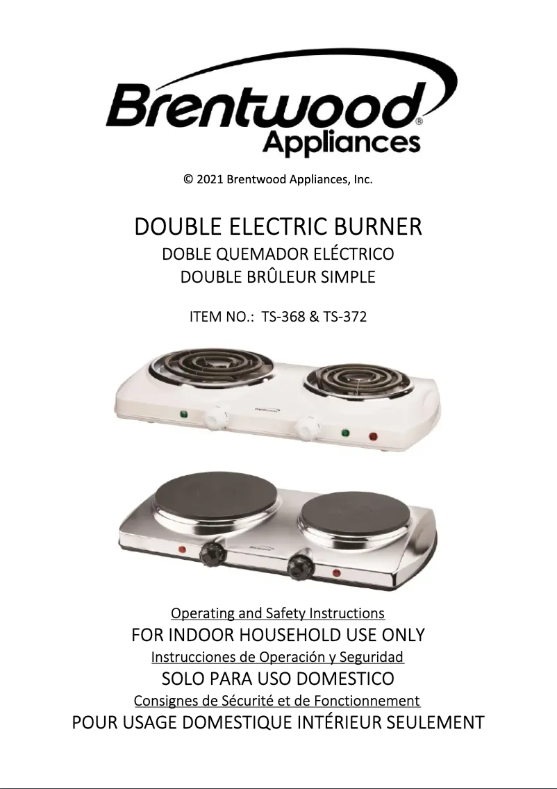 Image de la première page du manuel de l'appareil TS-372