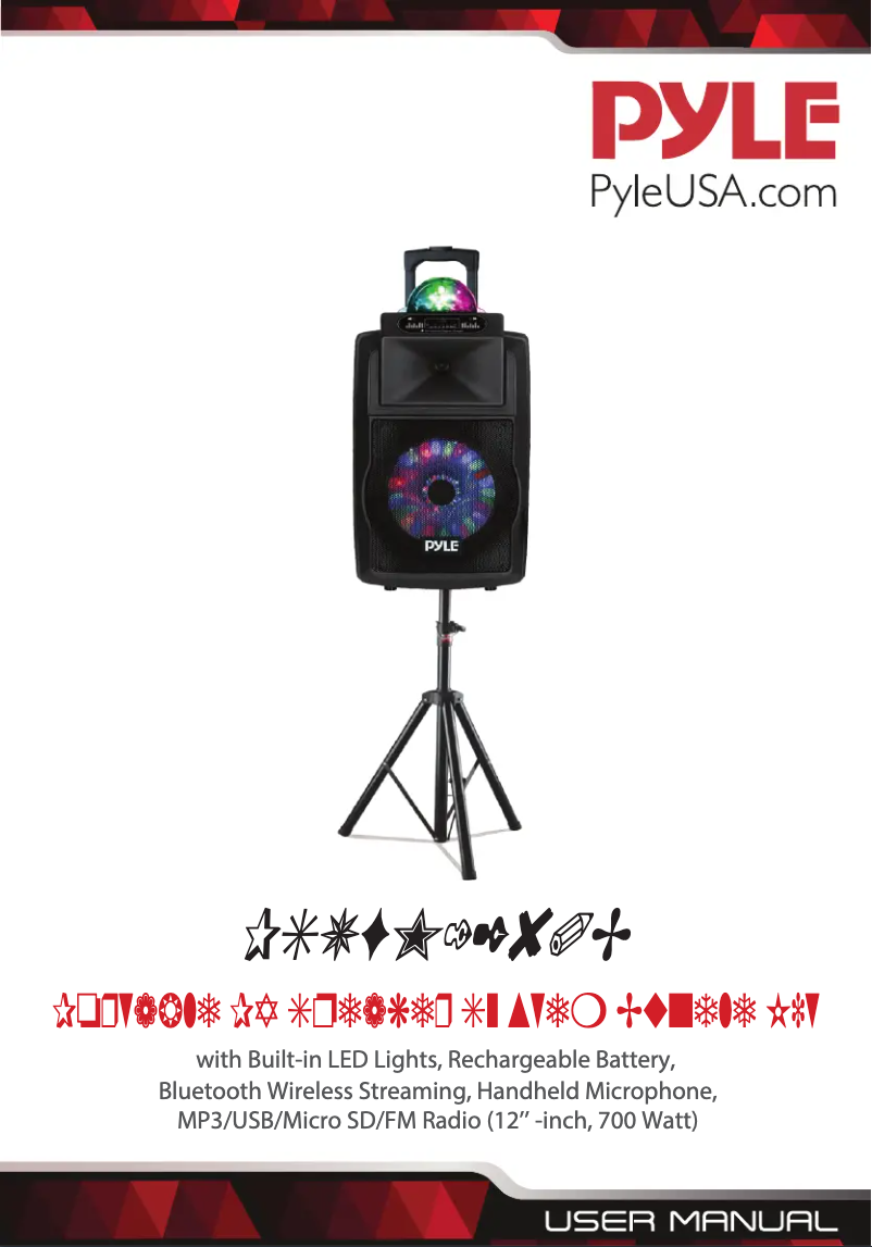 Page 1 de la notice Manuel utilisateur Pyle PSUFM1280B