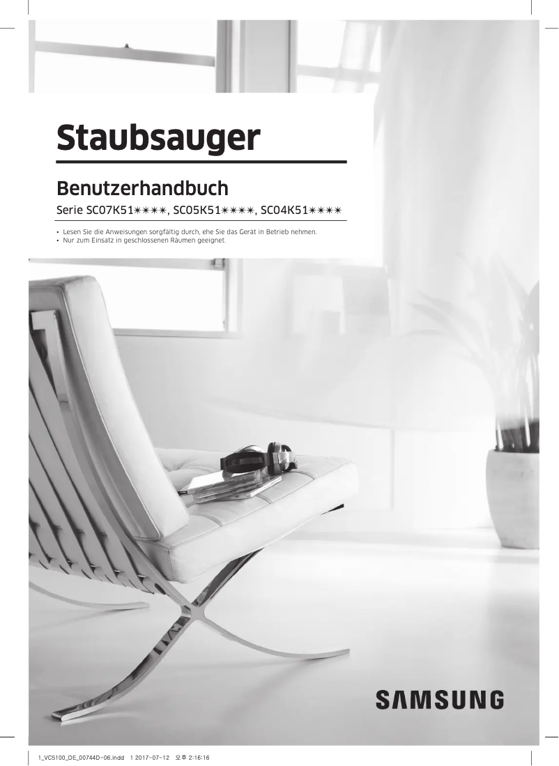 Page n°1 - Manuel utilisateur Samsung SC07K51F0VP