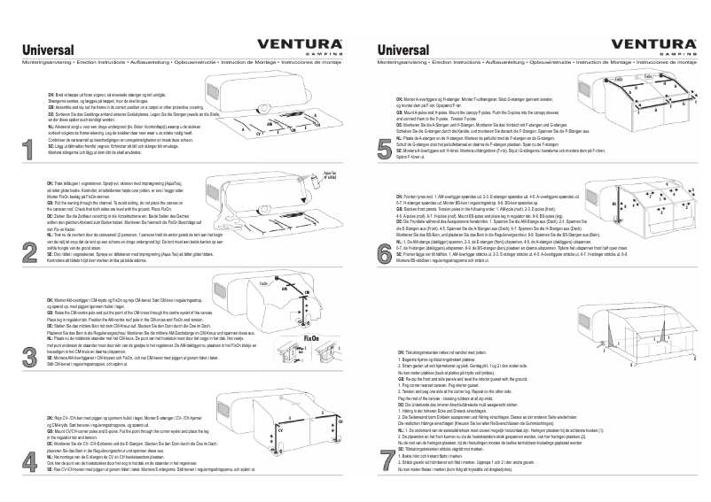 Page 1 de la notice Manuel utilisateur Ventura Universal