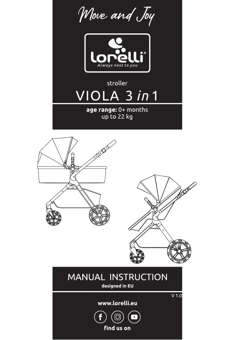 Page 1 de la notice Manuel utilisateur Lorelli Viola 3in1