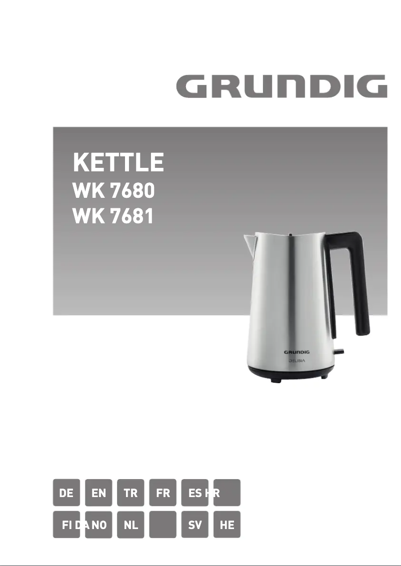 Page 1 de la notice Manuel utilisateur Grundig WK 7680