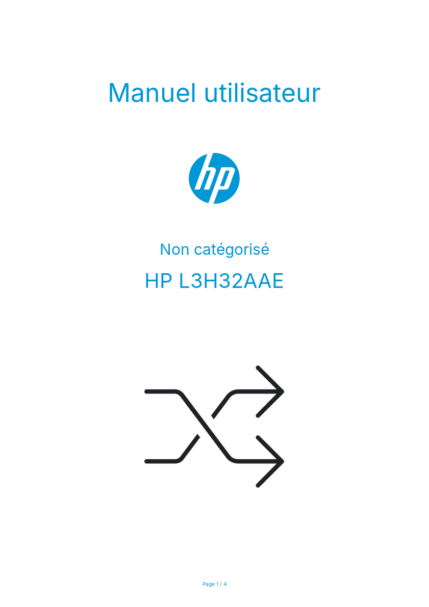 Image de la première page du manuel de l'appareil L3H32AAE
