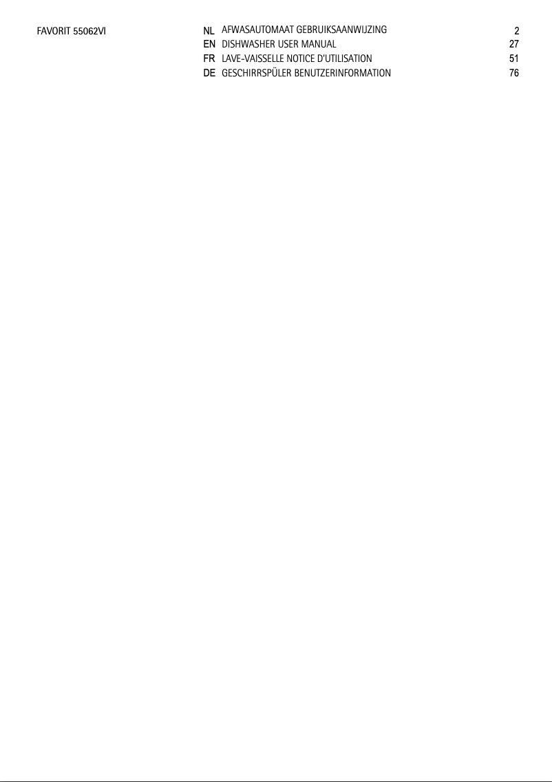 Página 1 del manual Manual de usuario AEG F55062VI0