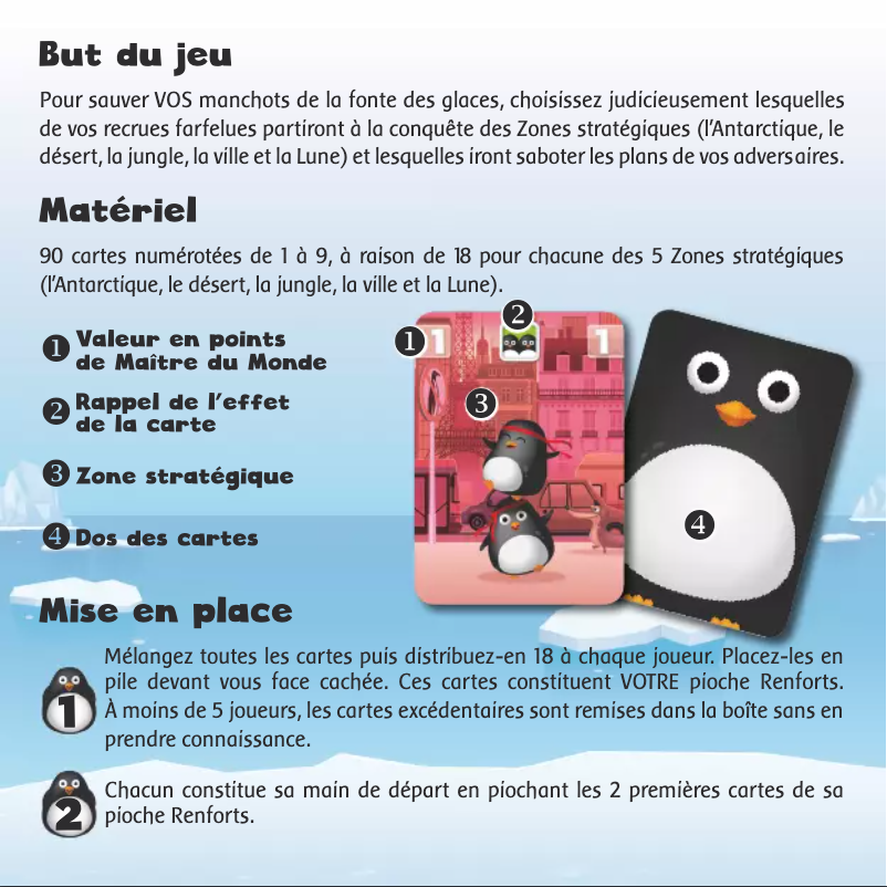 Image de la première page du manuel de l'appareil Zany Penguins