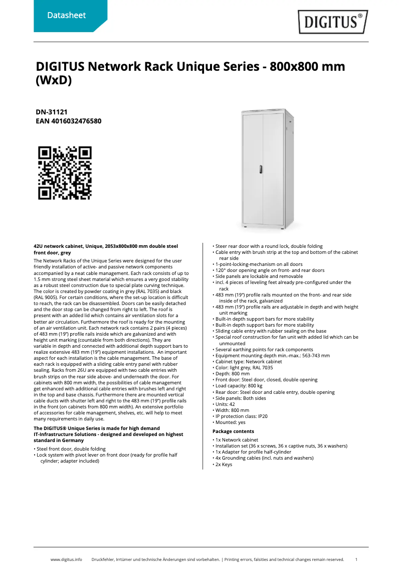 Image de la première page du manuel de l'appareil DN-31121