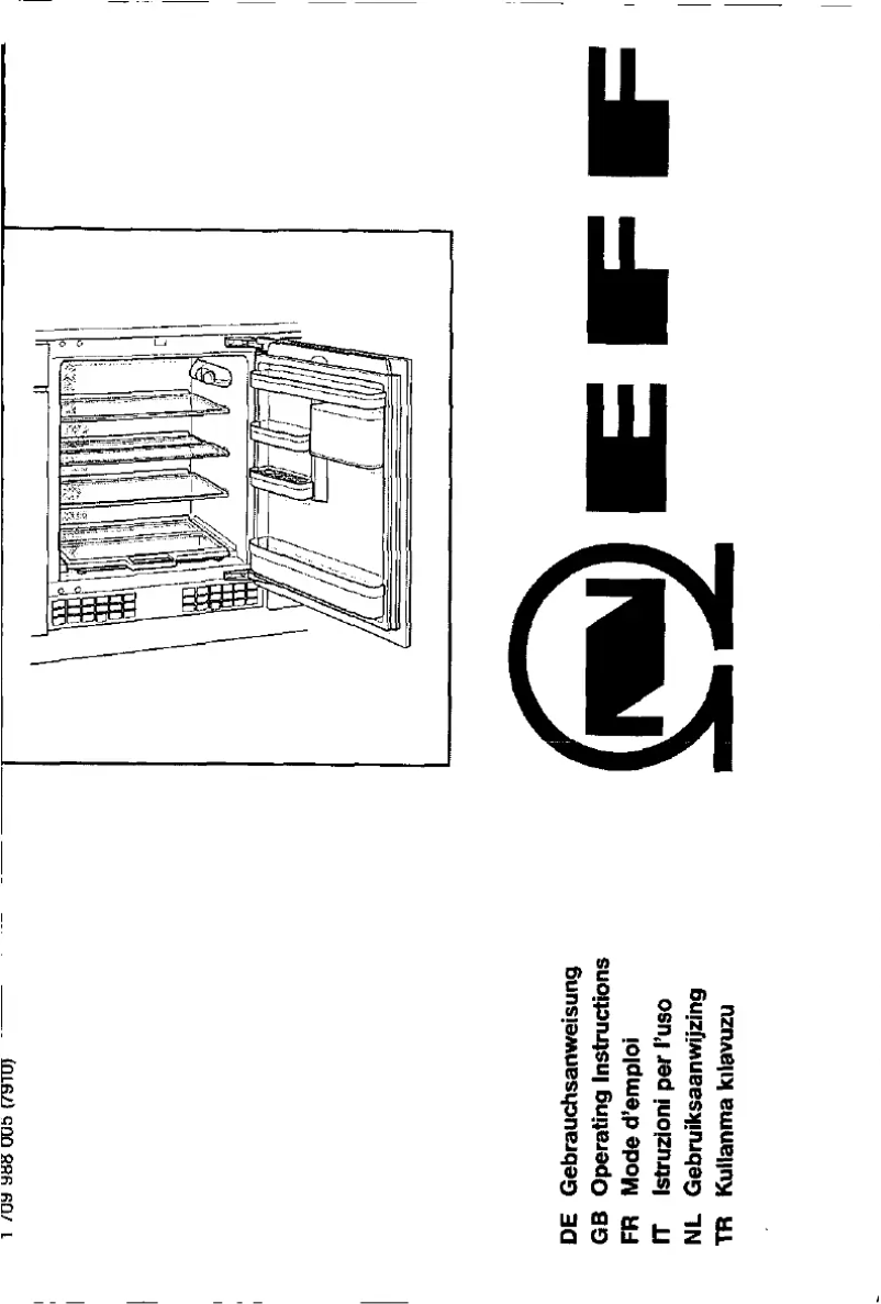 Page 1 of the manual User Manual Neff K 4336