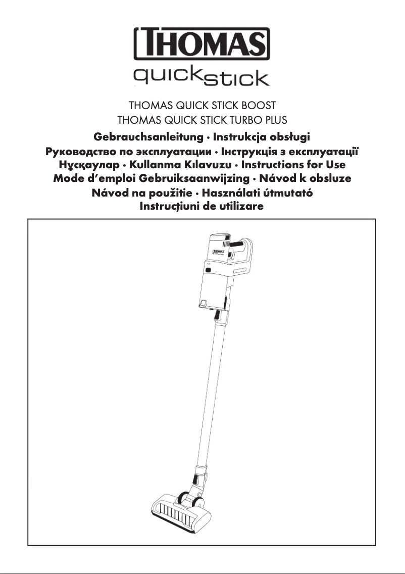 Page 1 de la notice Manuel utilisateur Thomas Quick Stick Turbo Plus
